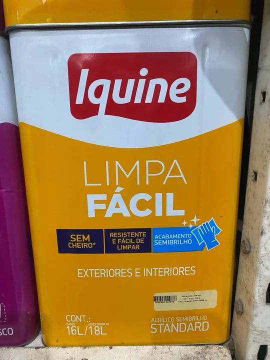 Tinta Iquine Limpa Fácil - 18L - Sem cheiro
