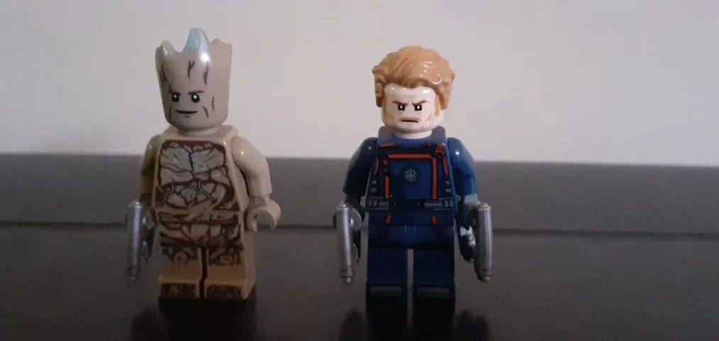 Lego Marvel Guardiões da Galáxia minifiguras do Set 76253