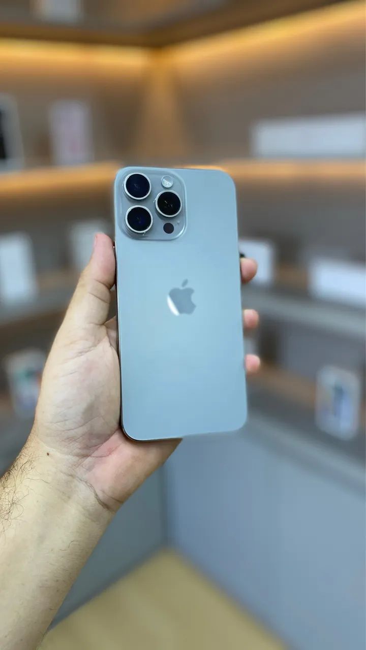 IPHONE 15 PRO 128GB EXTRA NOVÍSSIMO TODO ORIGINAL DISPONÍVEL