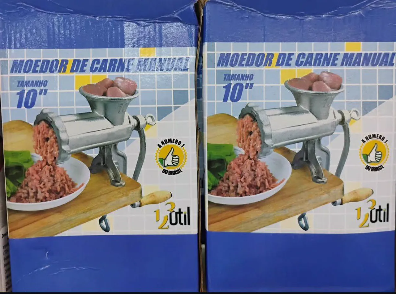 Moedor de Carne Manual 10'' - Novo