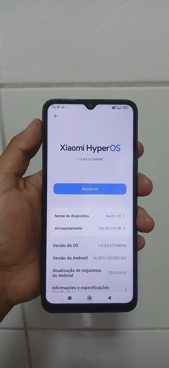 Redmi 12c 128 gb novo