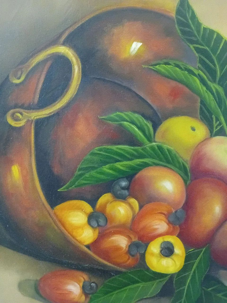 QUADRO ANOS 80 - ÓLEO EM TELA - Foto 3