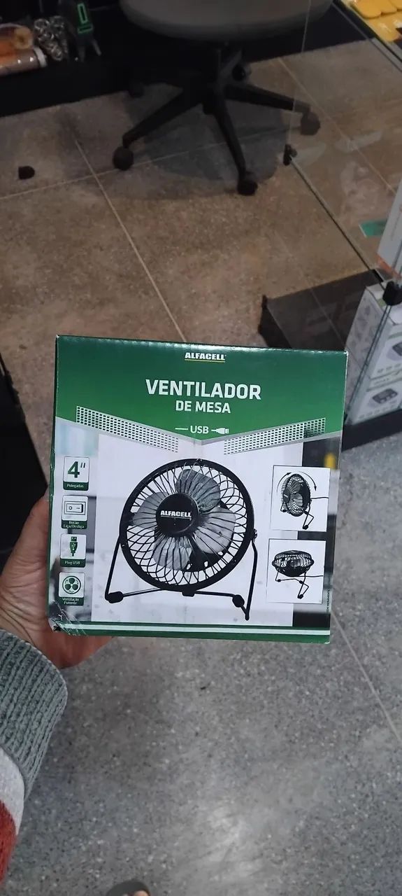Ventilador de mesa USB Alfacell 4"