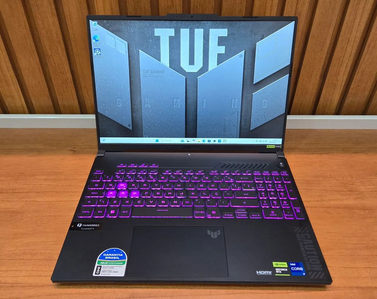 Notebook Gamer Asus TUF, i7 13th, RTX 4050, Tela 16 pol. 144Hz