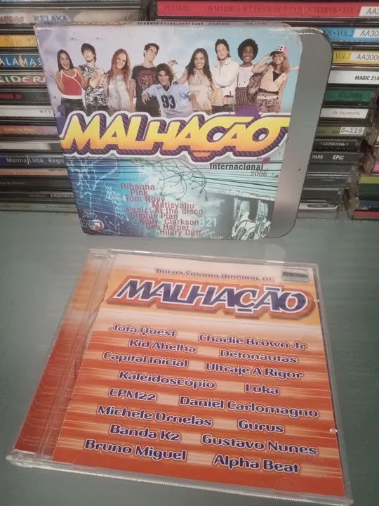CDs Trilha Sonora Malhação Internacional 2006 - Nacional 2003