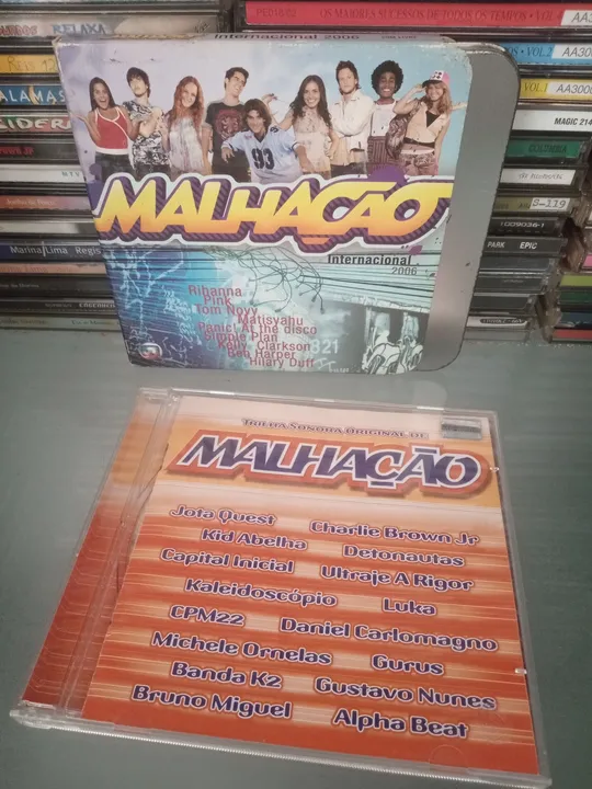 CDs Trilha Sonora Malhação Internacional 2006 - Nacional 2003