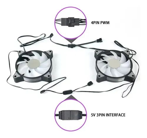 Kit NOVO com 5 Fans ARGB AIGO AR12 PRO - Foto 5