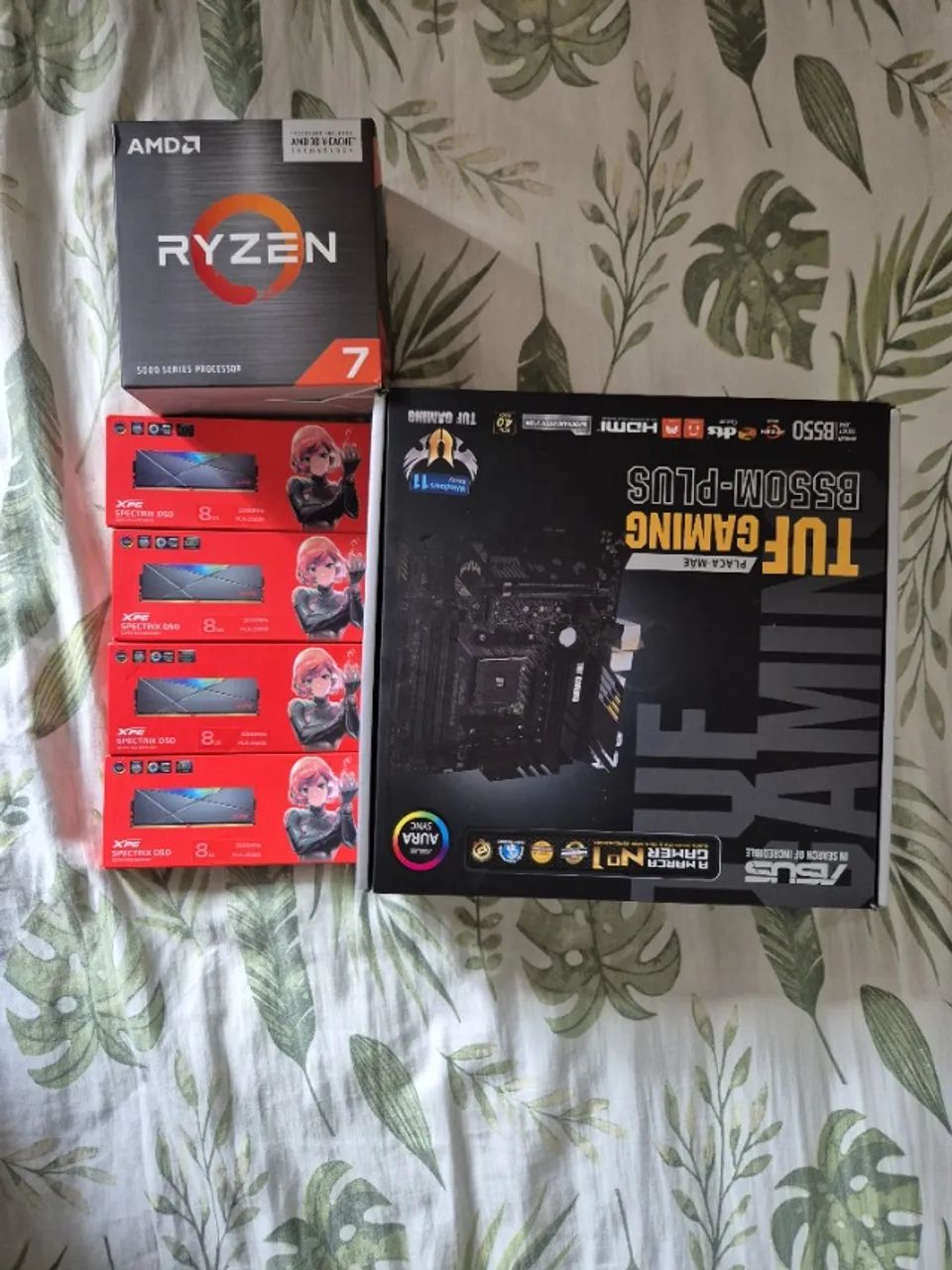 KIT GAMER ALTO DESEMPENHO - Ryzen 7 5800X3D + ASUS B550M TUF + 32GB DDR4 RGB