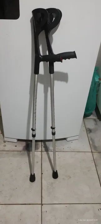 Par de Muletas canadense em alumínio  - Foto 6