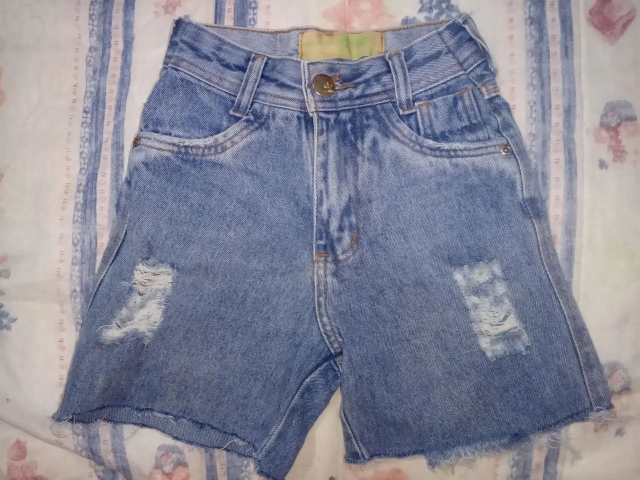 Shorts Jeans Destroyed Infantil Menino 