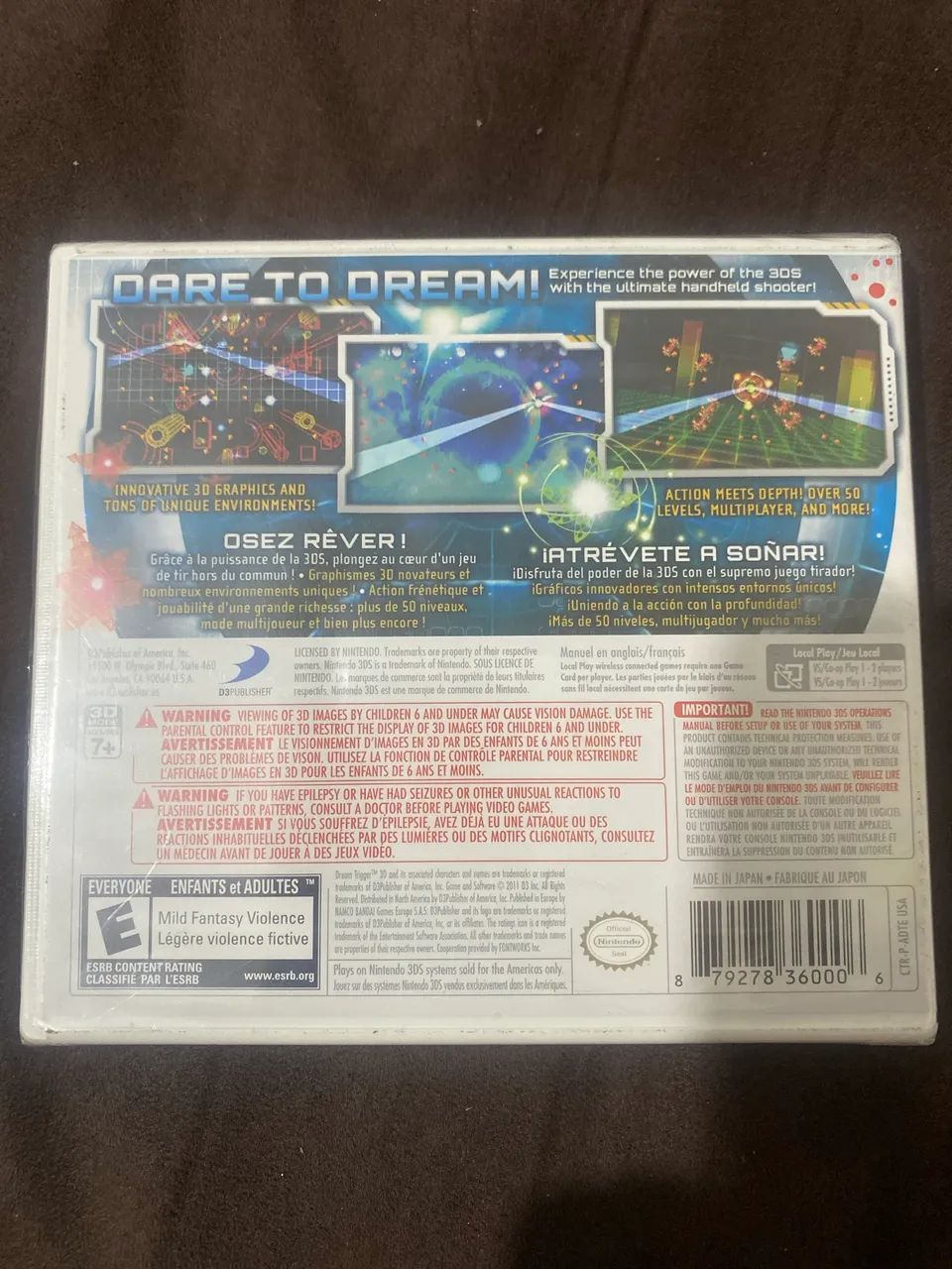 Jogo Dream Trigger 3D para Nintendo 3ds original lacrado - Foto 2