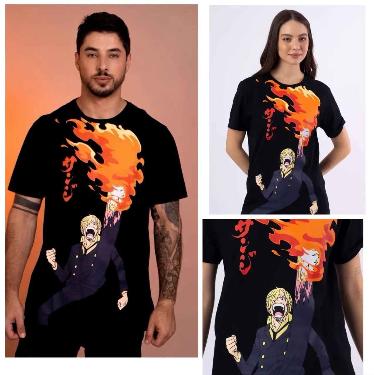 PROMOÇÃO CAMISETA ONE PIECE SANJI