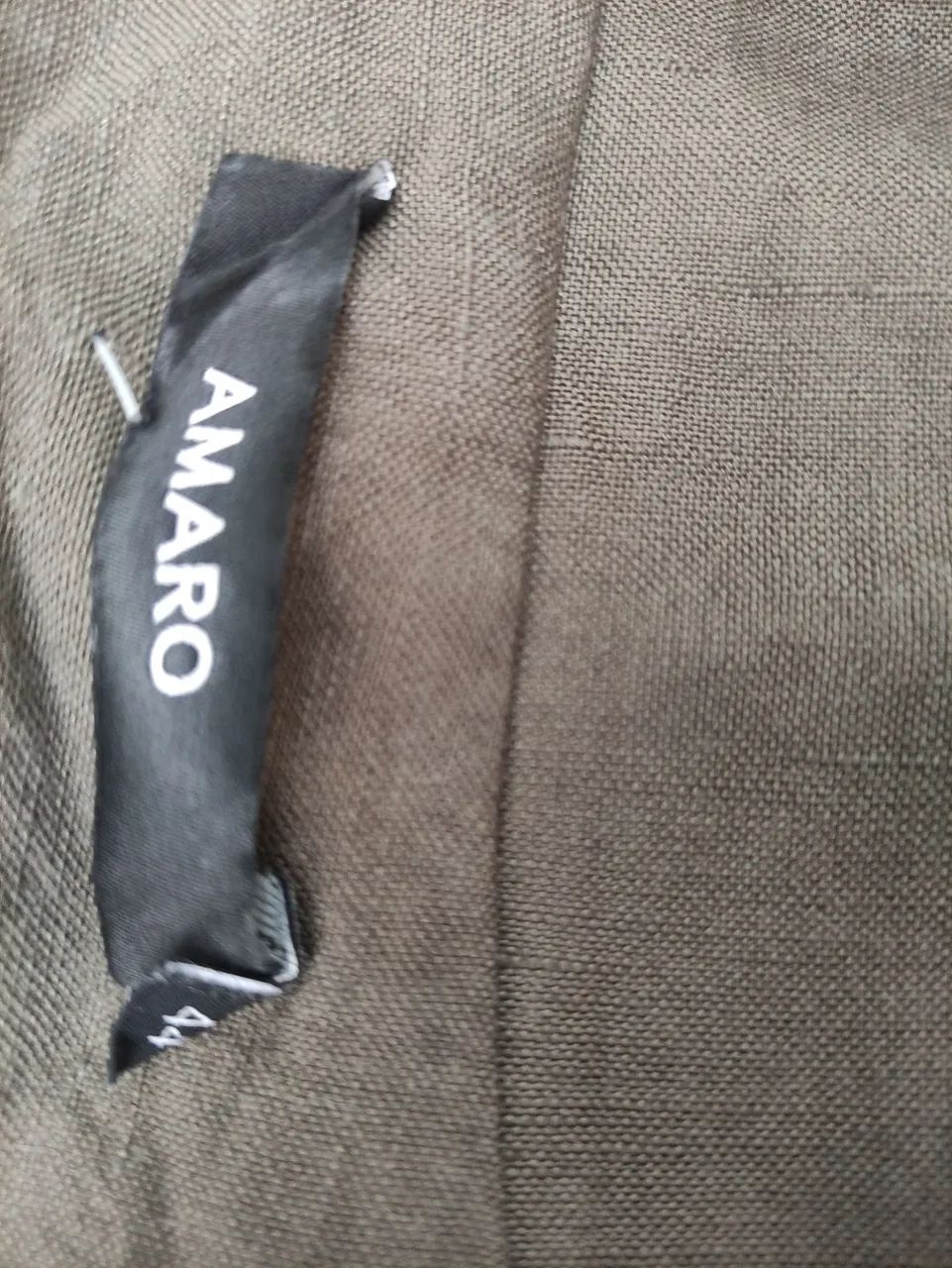 AMARO MACACÃO CURTO LINHO VERDE TAM 44 85,00 - Foto 6
