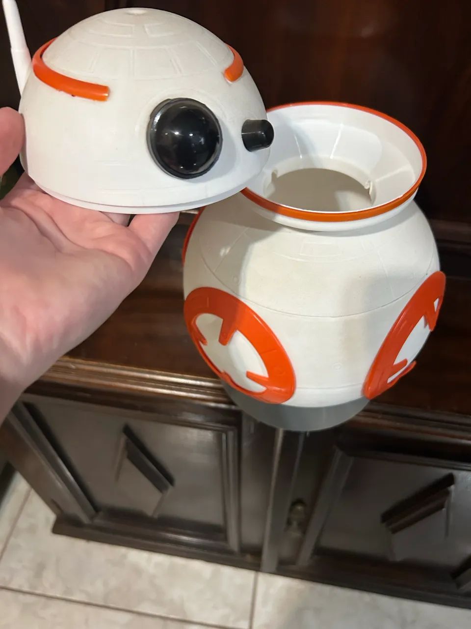 Boneco e balde de pipoca Star Wars - Foto 5