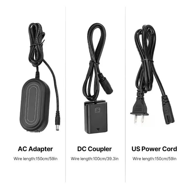 Adaptador Dummy Bateria NP-FW50 para DSLR Sony diversos modelos, kit completo na caixa. - Foto 5