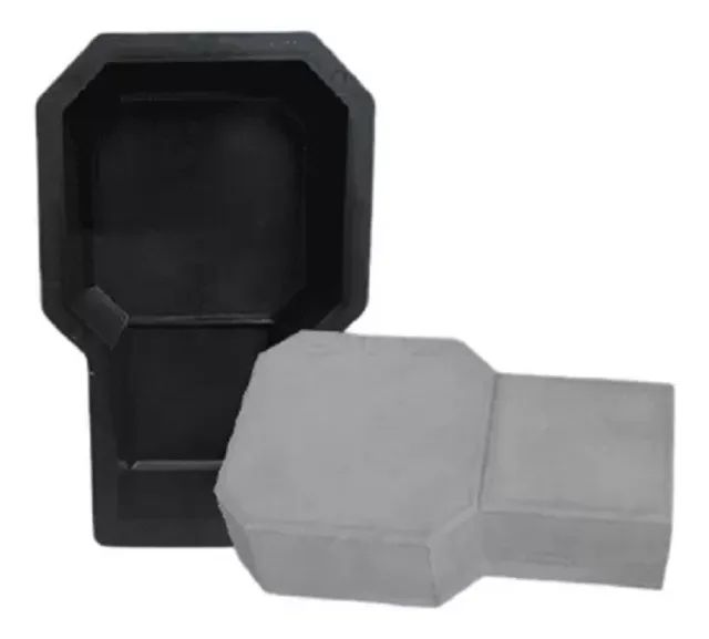 Kit 10 Formas Plásticas Paver Raquete 25x15 Concreto Para Pavimentação