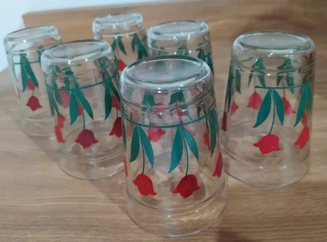 Conjunto 6 copos estampados florais - Foto 4