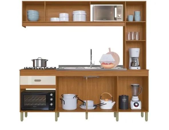 Armário de Cozinha Completo com Balcão