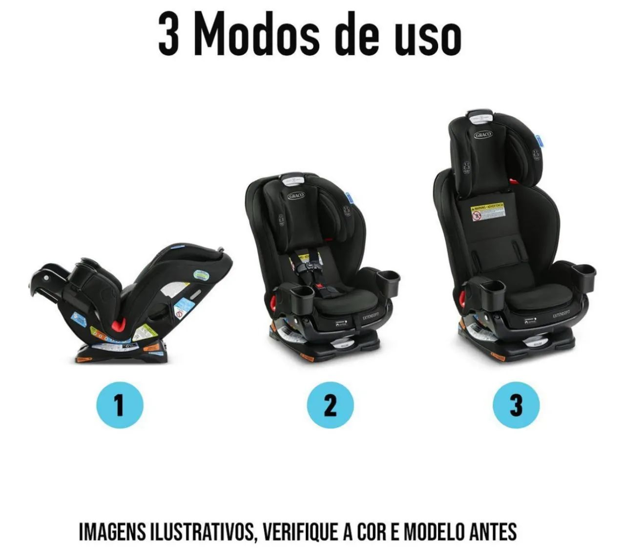Cadeirinha de carro Graco - Extremo conforto e segurança - Foto 2