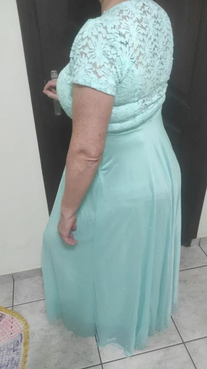 Vestidos de festa Verde Tiffany  - Foto 4