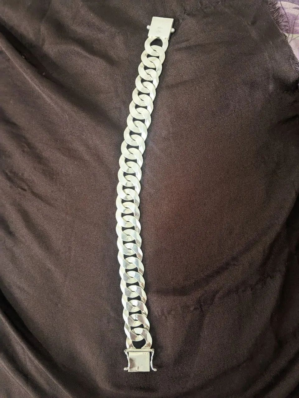 Pulseira prata 18 mm 22cm64319603411842121