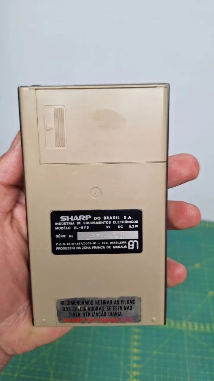 Calculadora antiga Sharp elsi mate funcionando  - Foto 3
