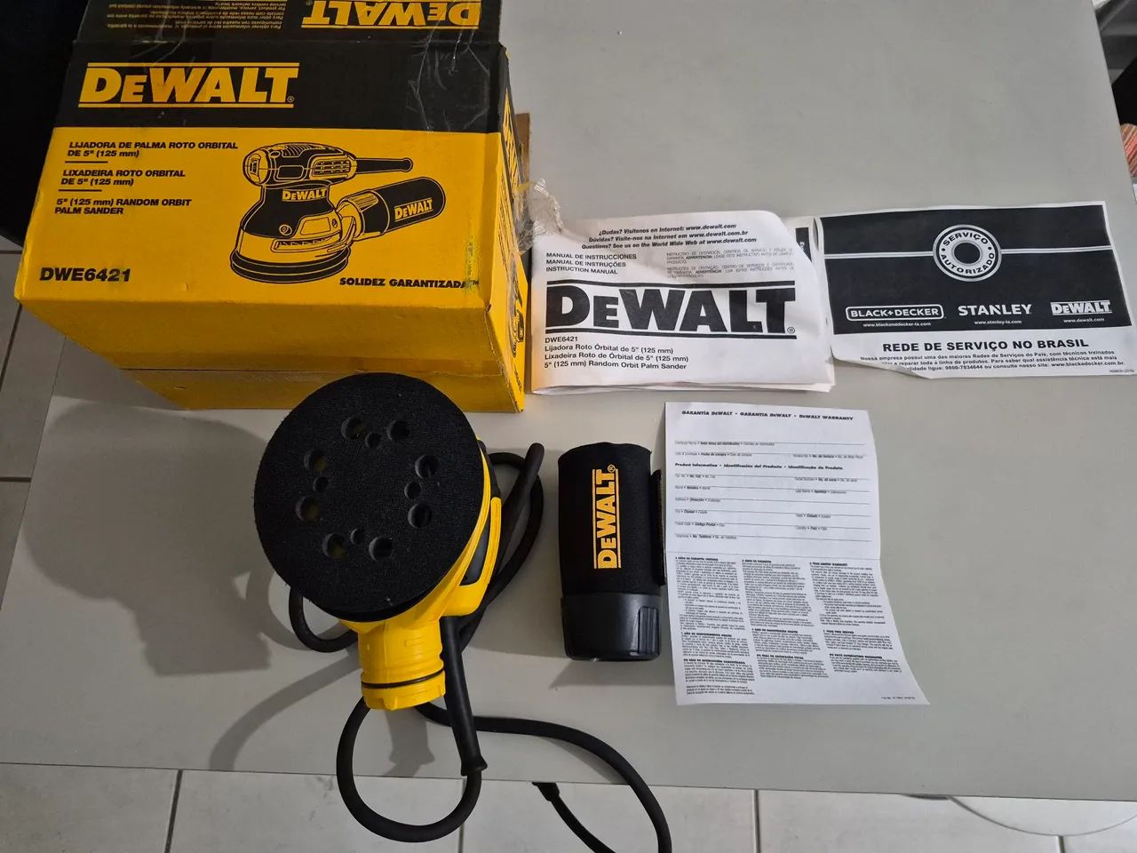 Lixadeira Profissional Roto Orbital 5 Pol.  DEWALT-DWE6421 127v