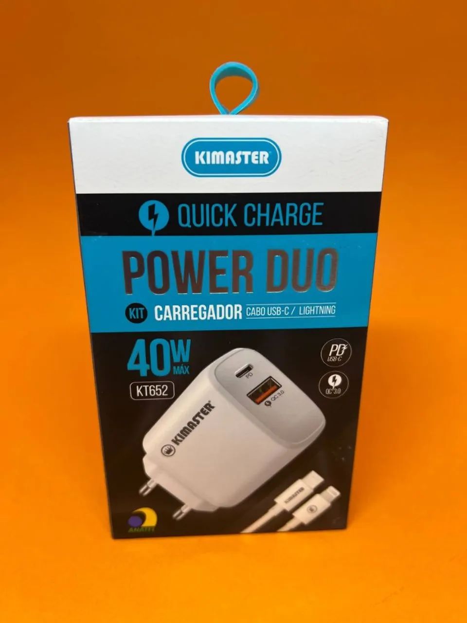 Carregador Turbo Cabo USB-C/Lightning Kimaster - Foto 2