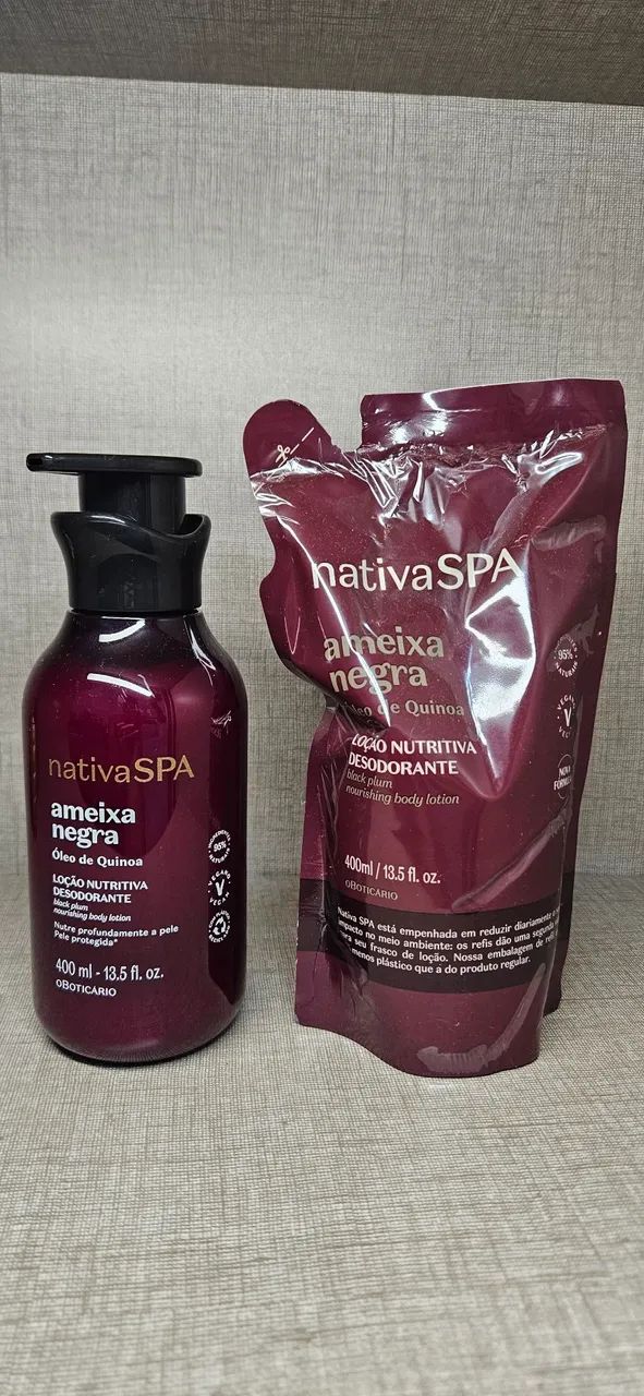 Hidratante Nativa spa Ameixa Negra + Refil