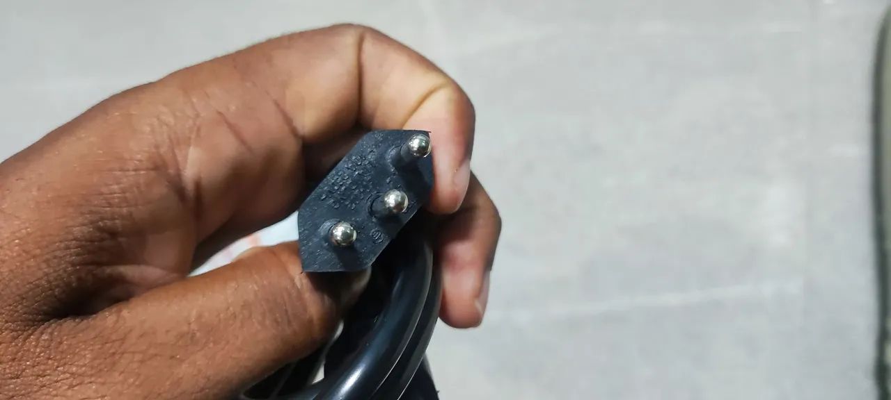 Cabo de força tripolar para fonte de notebook, já é o menor preço - Foto 4