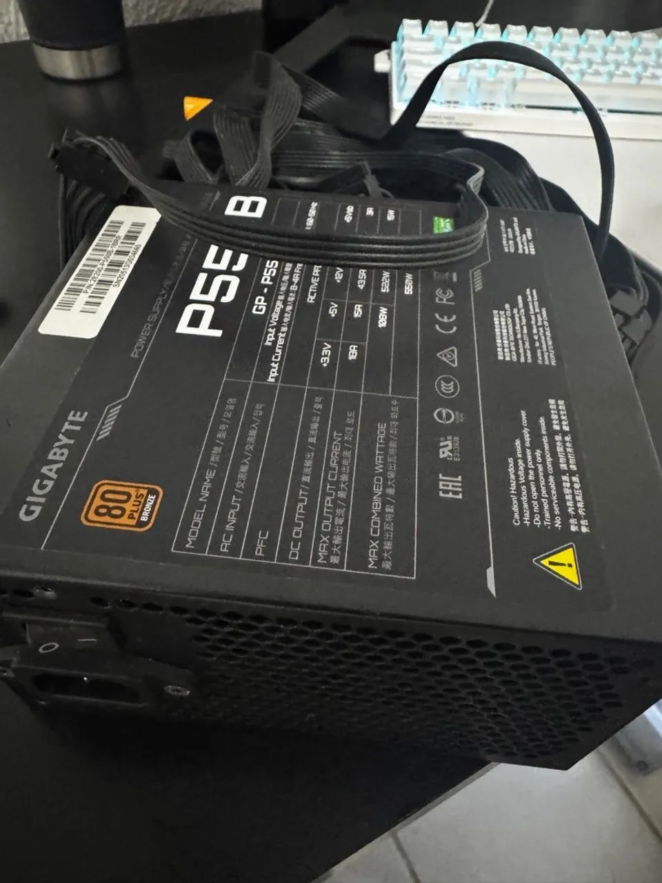 Fonte Gigabyte 550W 80 Plus Bronze - Foto 3