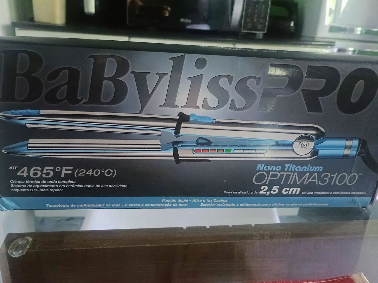 Prancha de Cabelo Babyliss Pro Optima 3100 Nano Titanium