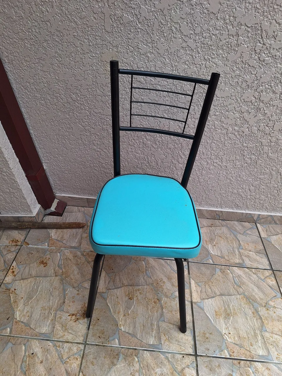 Cadeira Estofada Azul