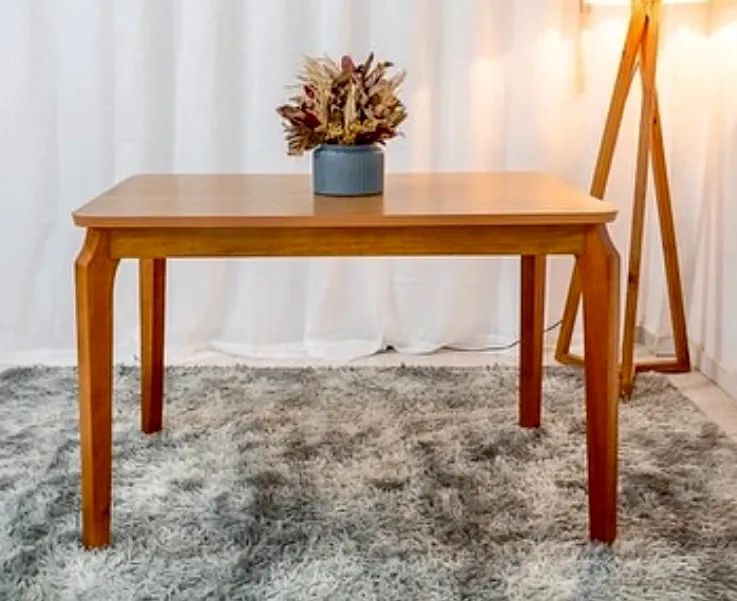 Mesa de Jantar Retangular com 4 cadeiras palhinha - Foto 3