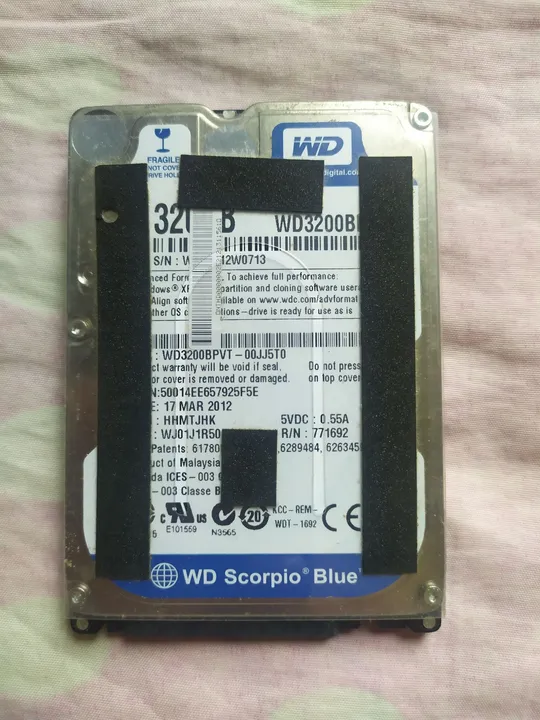 HD Western Digital 320 Gbs