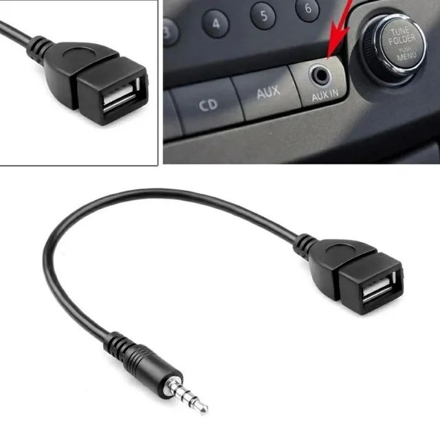 Cabo Adaptador P3/P2 para USB para Carro