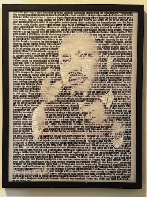 Quadro - Martin Luther King Words - Urban Arts | Tiragem Baixíssima (11/250)
