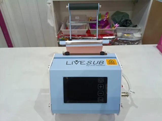 Prensa para Canecas LiveSub Elite Azul 220V - Foto 2
