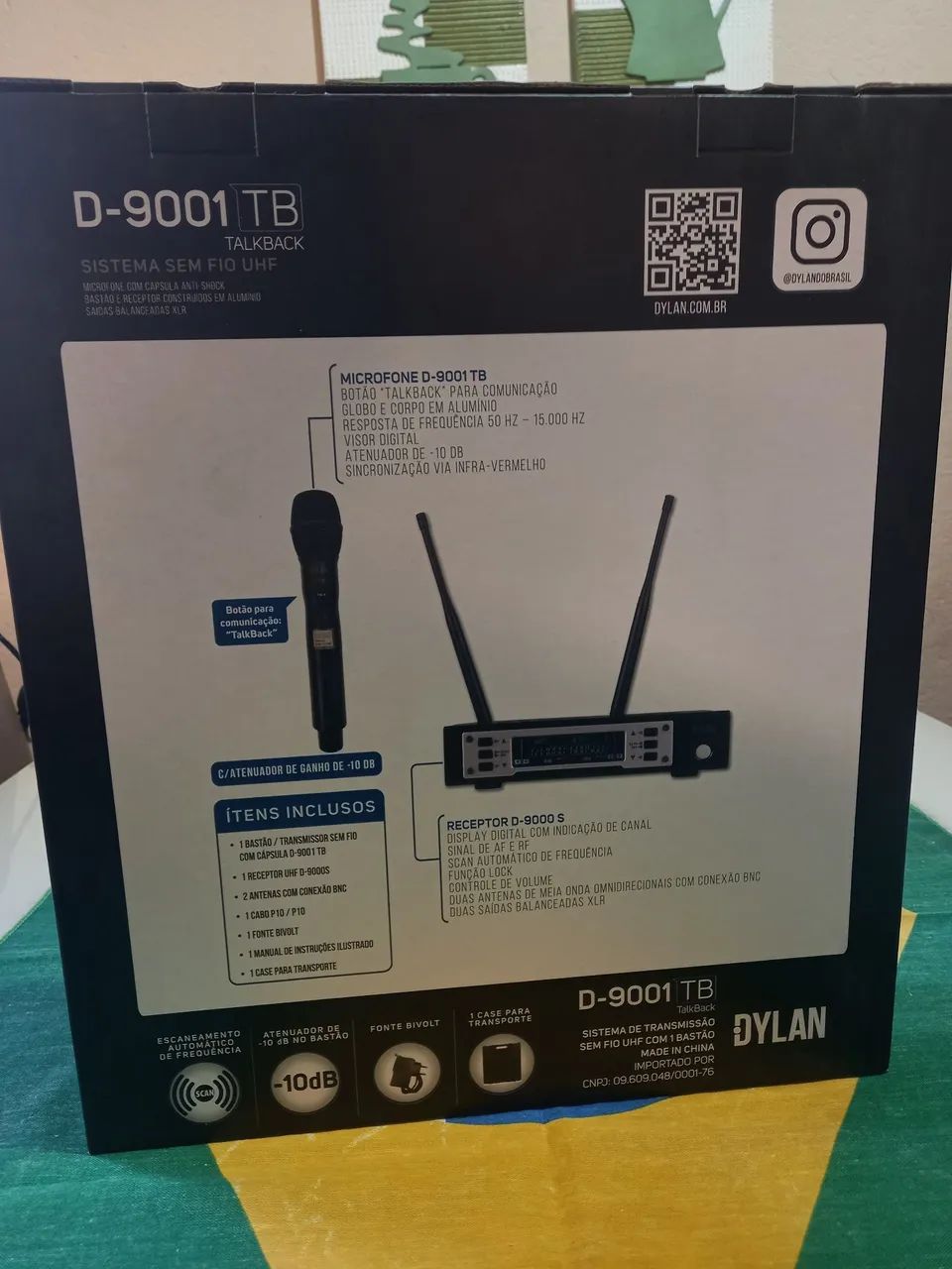 Microfone Sem Fio Dylan D-9001tb Talkback Com Comunicador - Foto 2