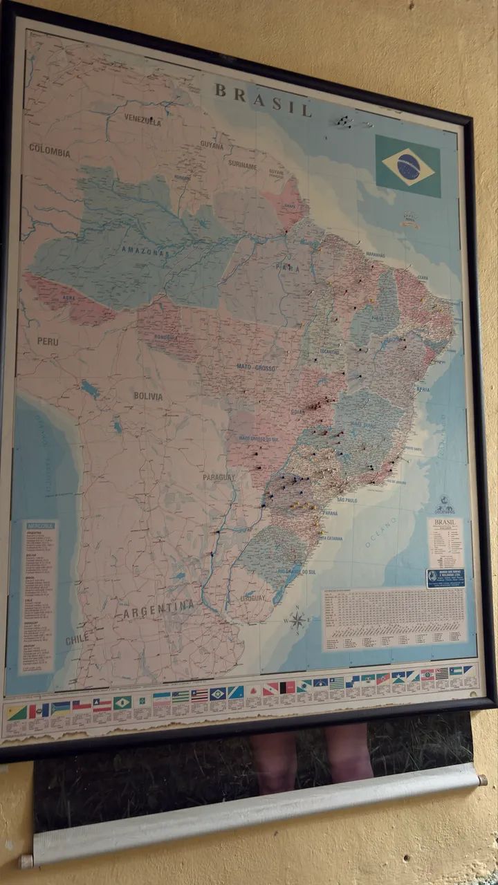 Quadro mapa político do Brasil  - Foto 2
