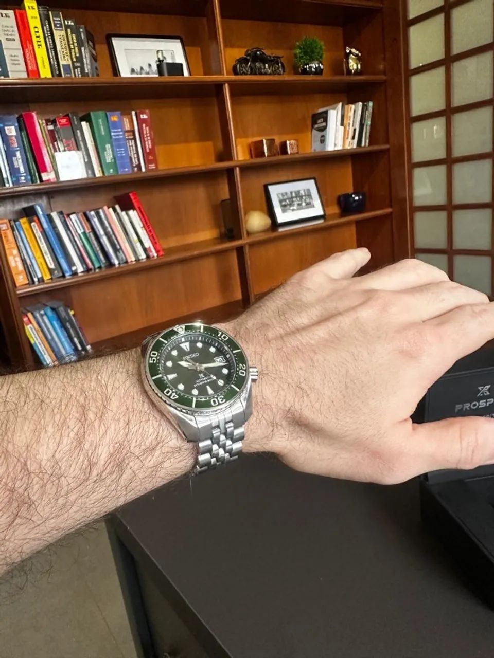 Relógio Seiko Prospex Sumo Green Diver Automático SPB103J1 - Foto 3