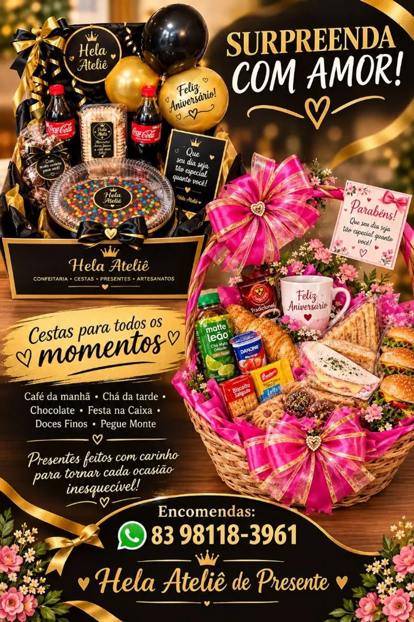 Cestas , doces e Pegue Monte 