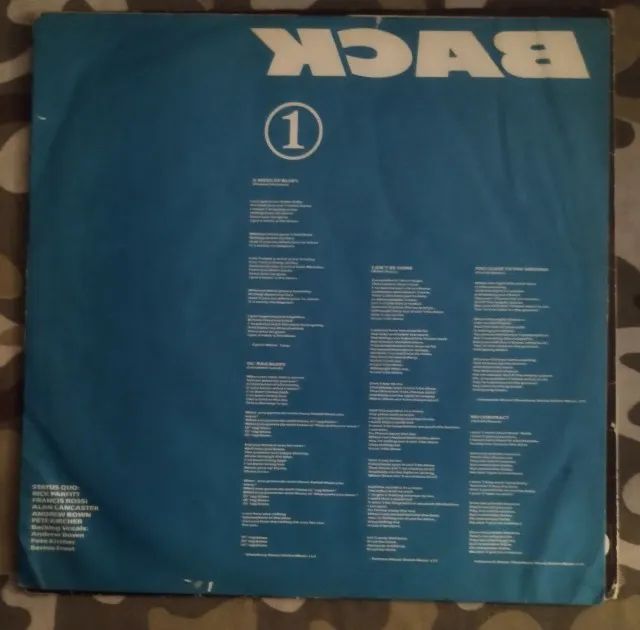 LP Vinil Status Quo - Back to Back com Encarte (1983) EX/VG+ - Foto 4