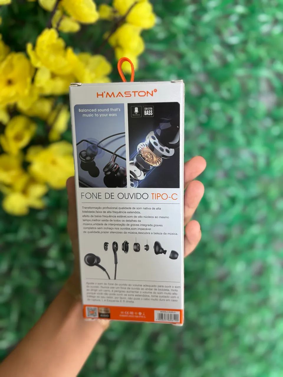 Fone de ouvido intra-auricular com fio TipoC. - Foto 2