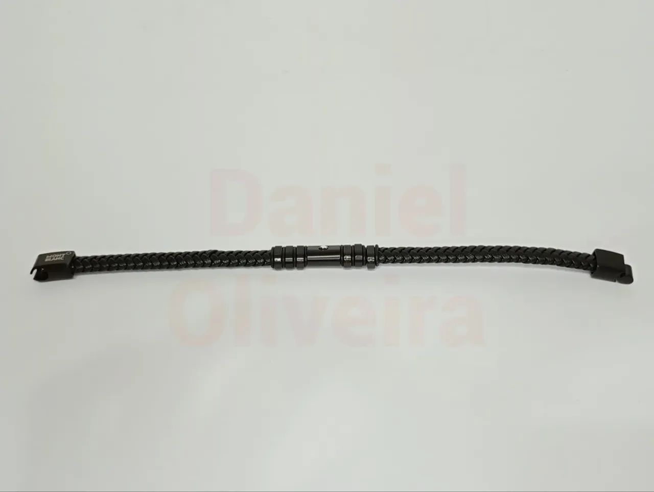 Pulseira de couro Montblanc Preto  - Foto 3