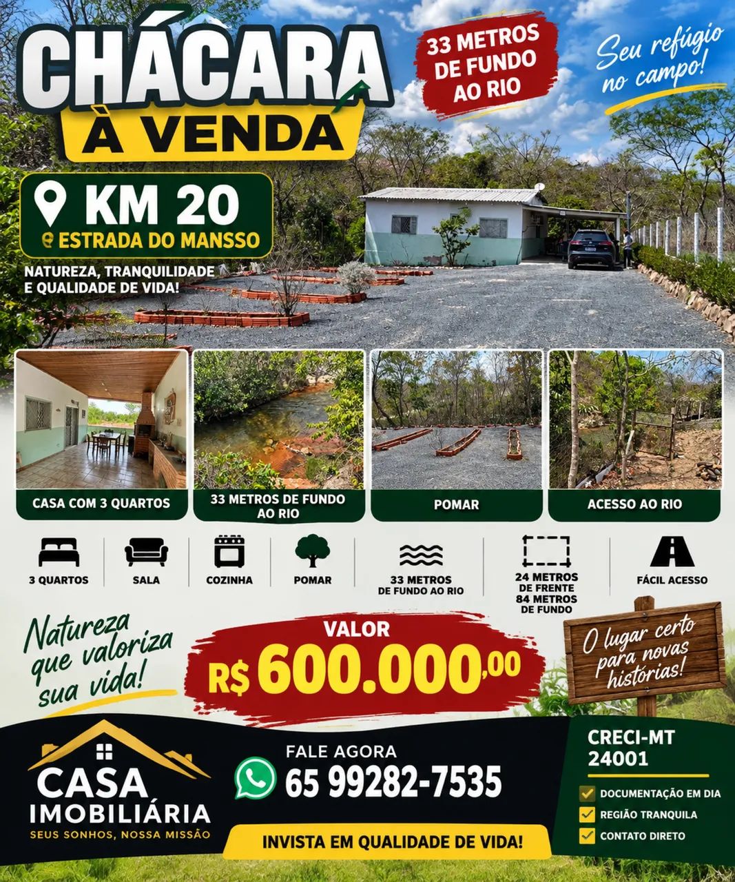 Chácara chapada 
