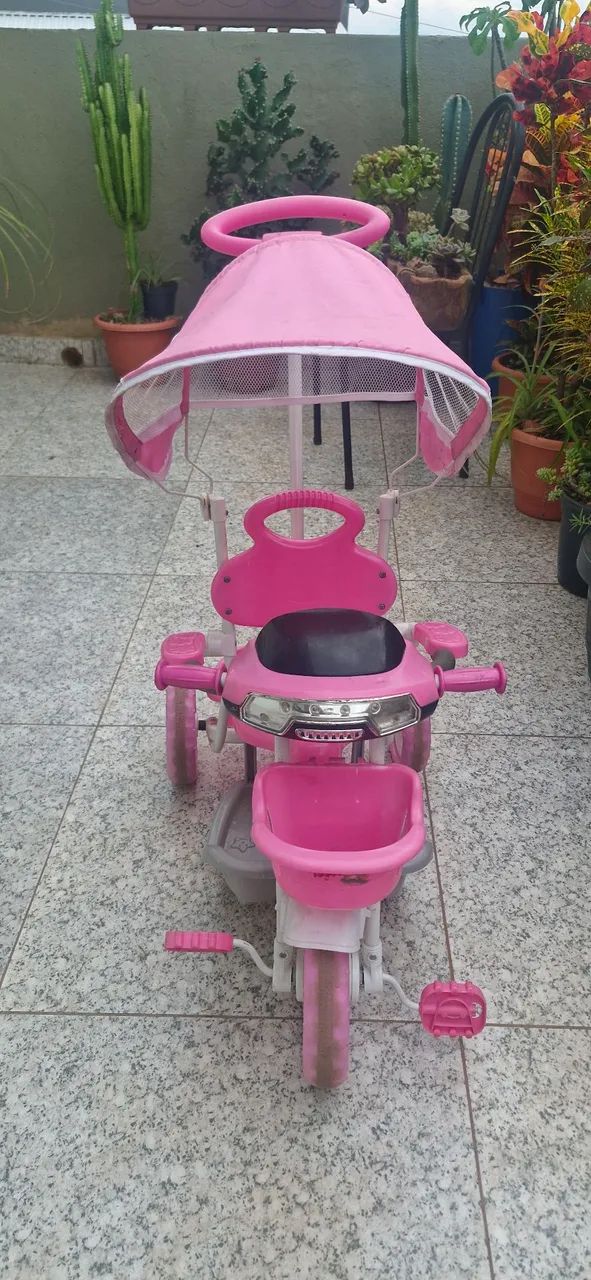 Triciclo infantil rosa