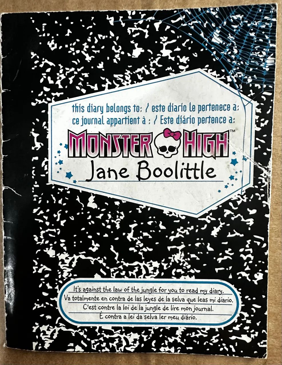 Monster high diario Jane boolittle 