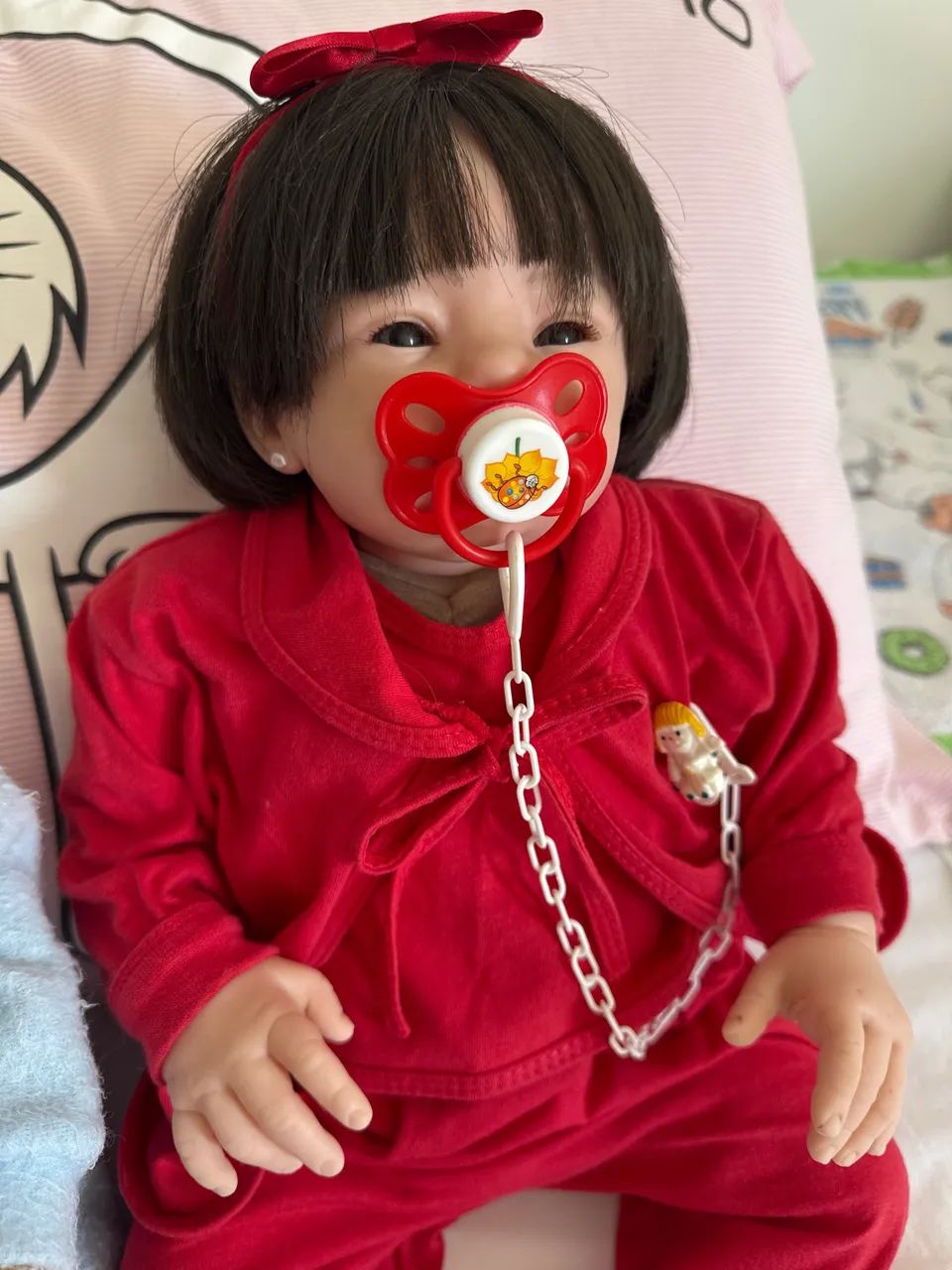 Boneca bebê reborn como nova!
