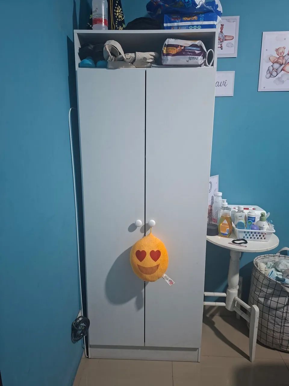 Vendo berço 3 em 1 cômoda e guarda roupa - Foto 4